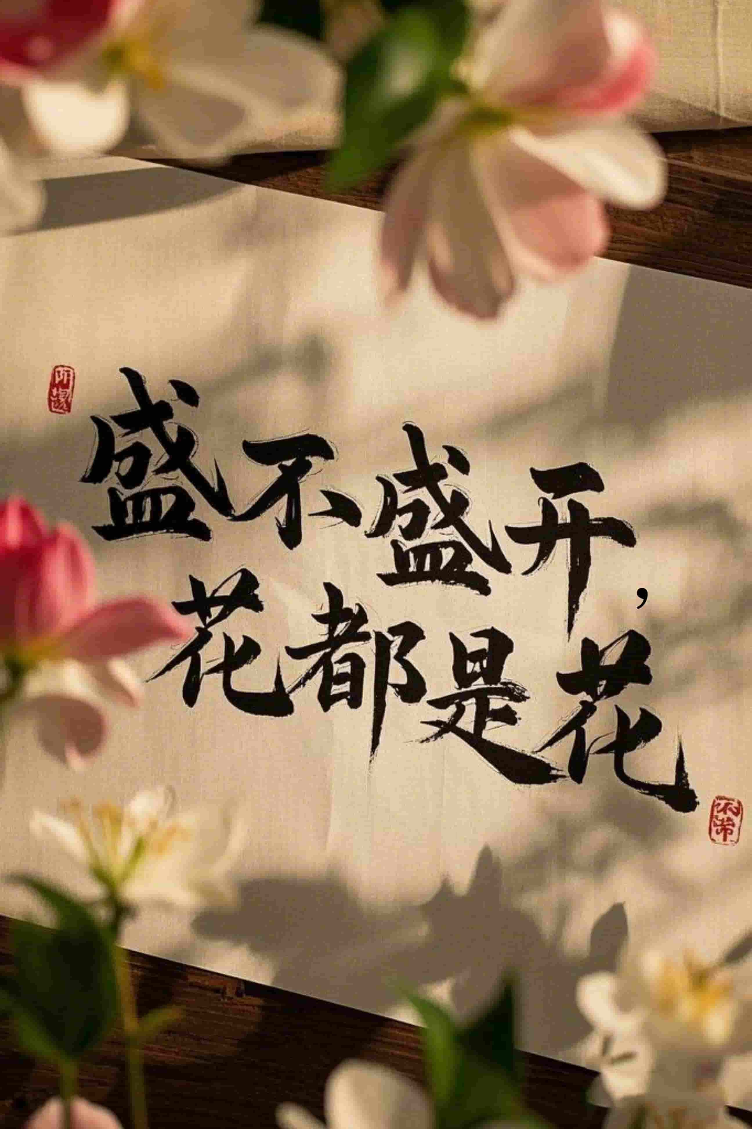 盛不盛开,花都是花